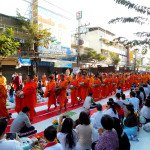 12600 monks collect alms Chiang Mai