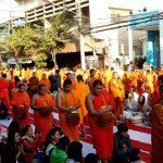 12600 monks collect alms Chiang Mai