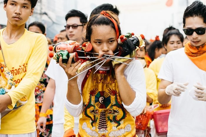 Thailand Phukets world-famous Vegetarian Festival