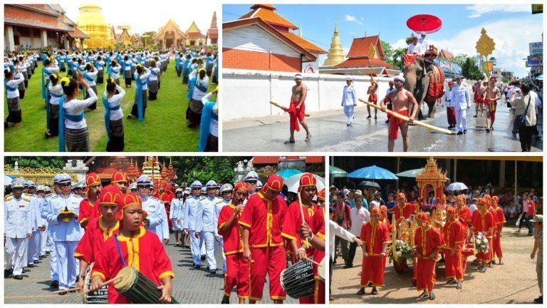 Thailand festivals Ritual Bathing Ceremony